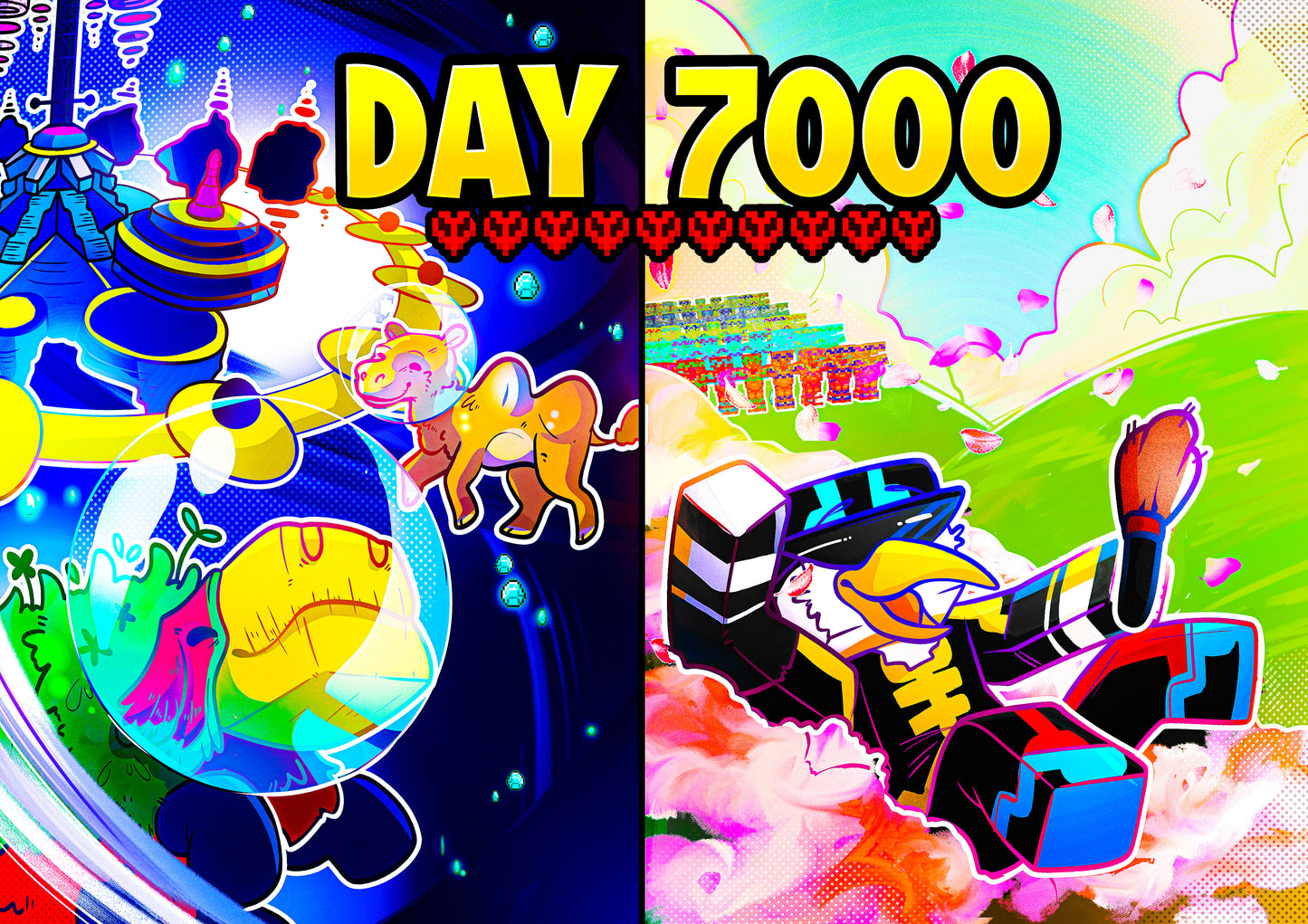 Hand-Signed Limited Edition 7000 Days Poster