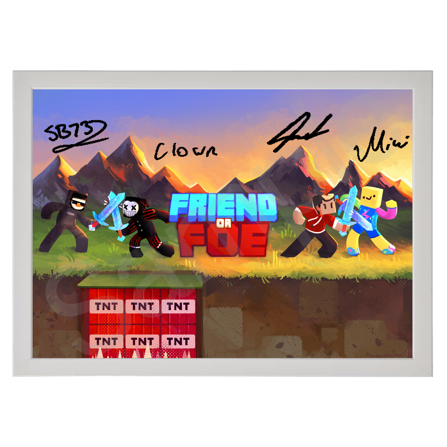 Official Friend or Foe Hand-Signed Poster