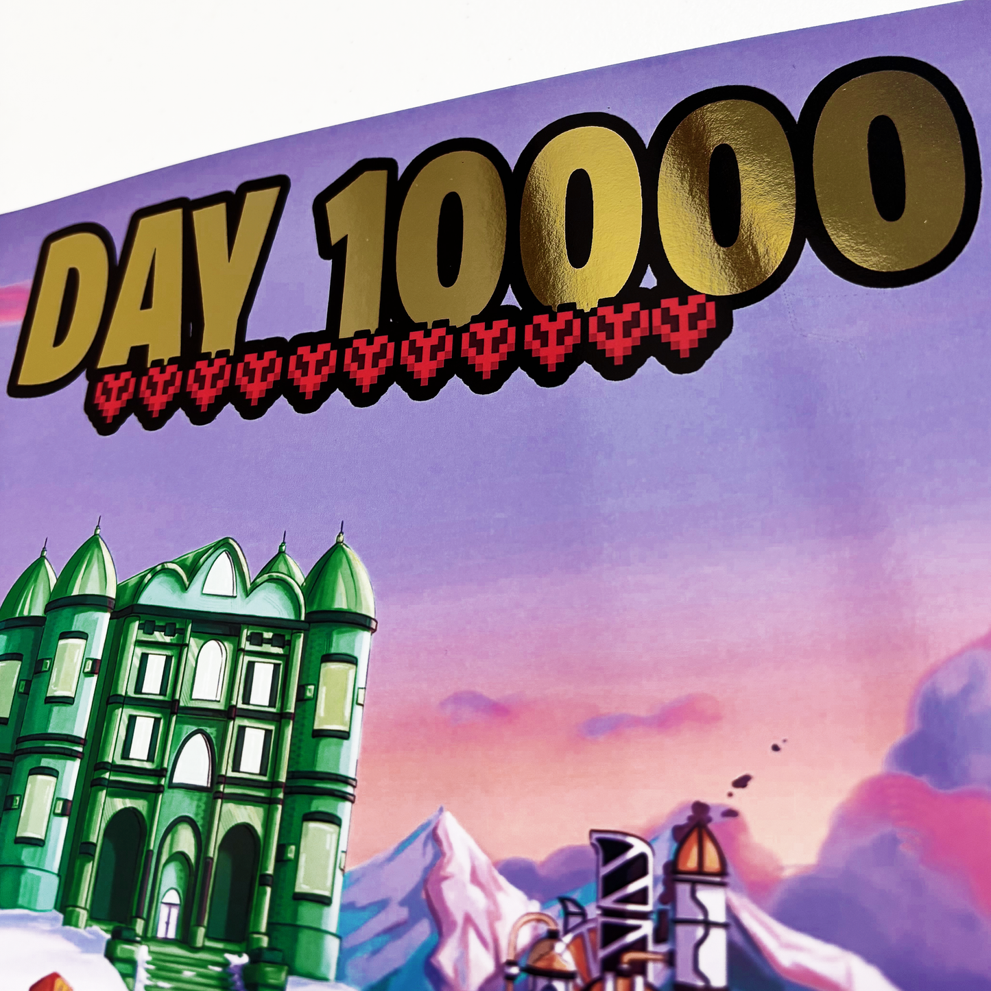 Hand-Signed | Limited Edition Gold Foiled 10,000 Days Poster