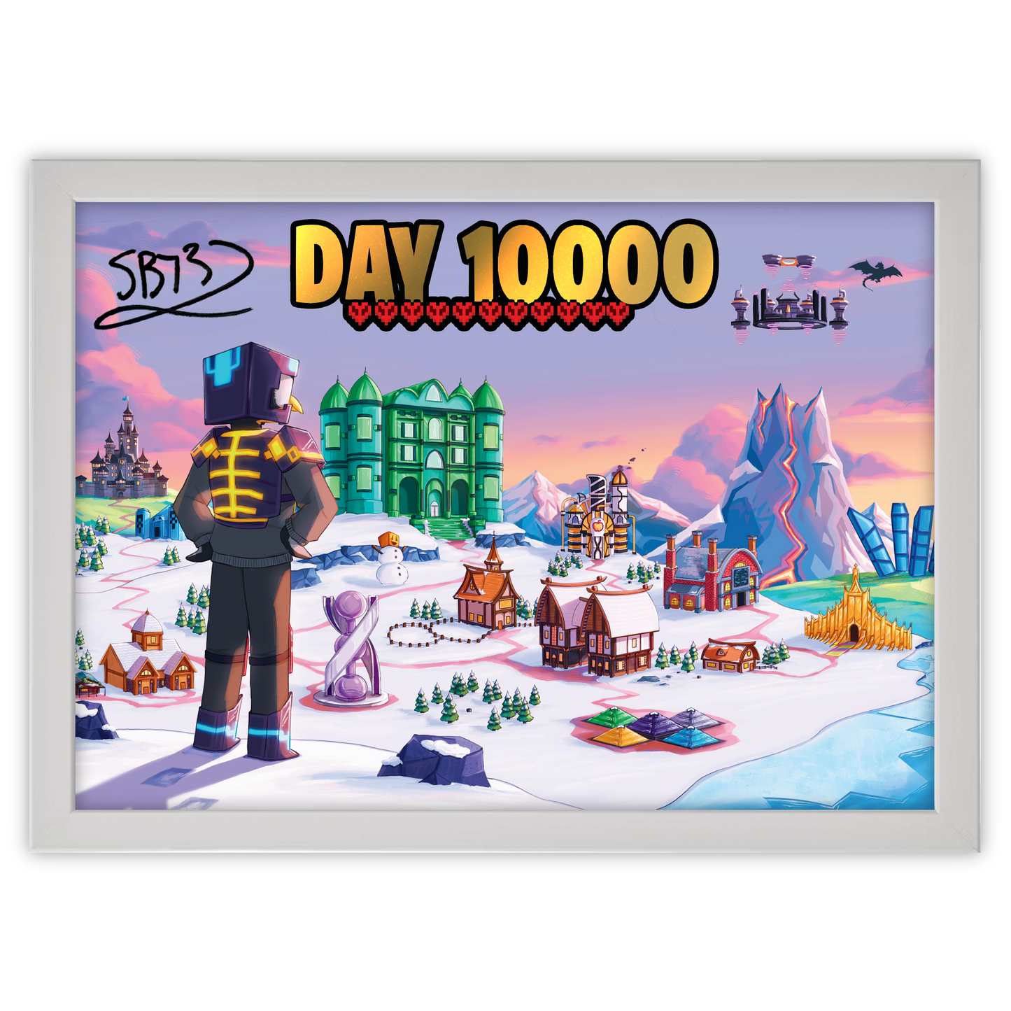 Hand-Signed | Limited Edition Gold Foiled 10,000 Days Poster