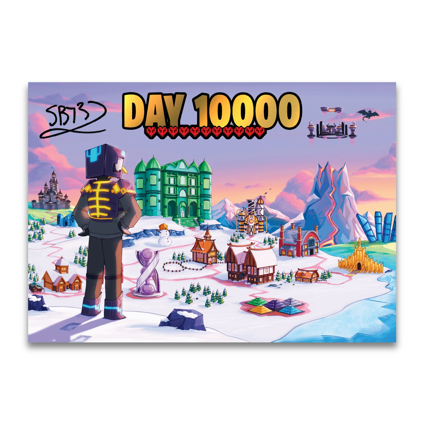 Hand-Signed | Limited Edition Gold Foiled 10,000 Days Poster