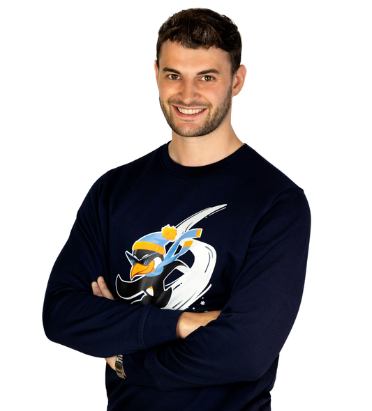 Adult SB737 Winter Penguin Crew Neck Sweatshirt