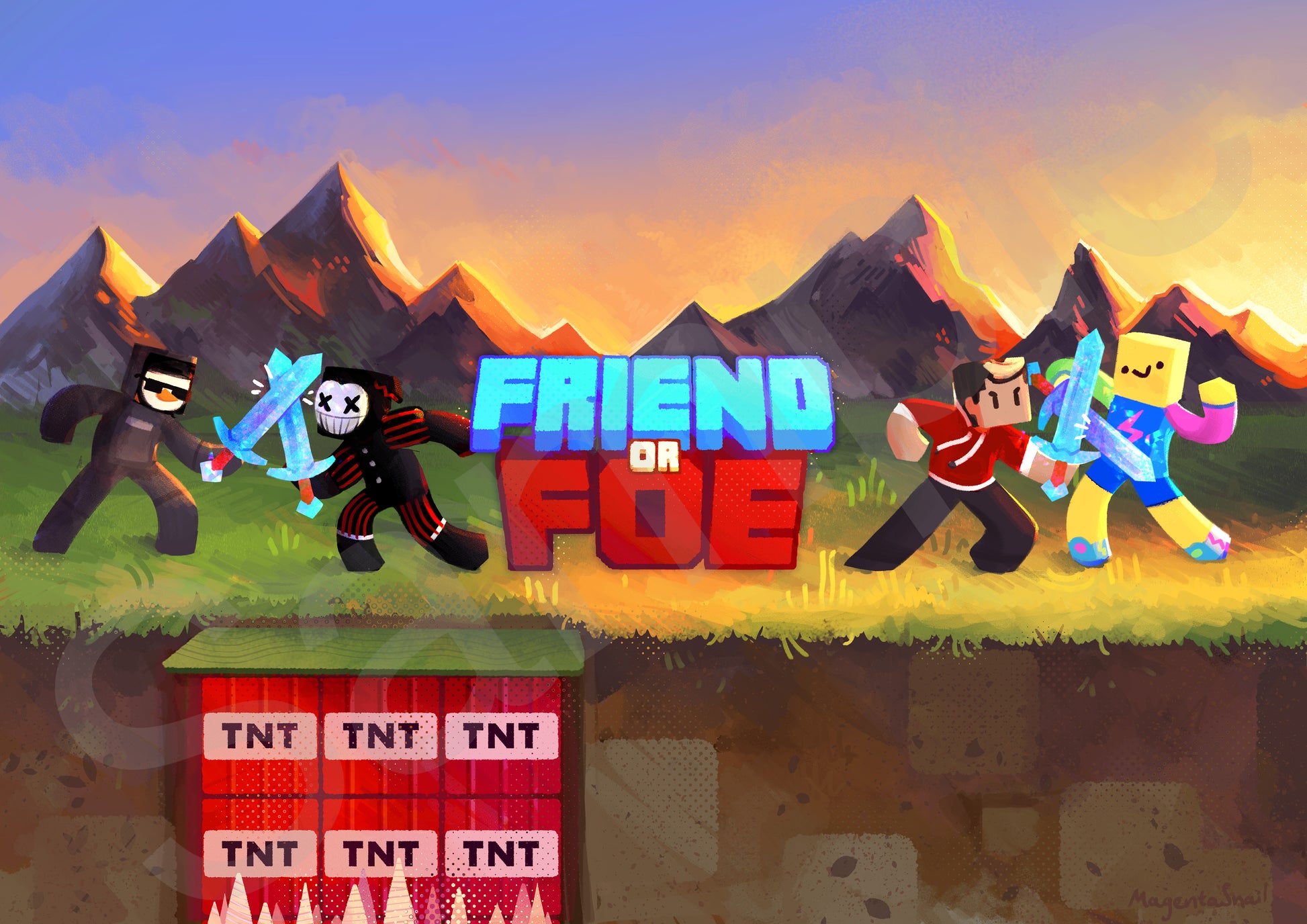 Official Friend or Foe Hand-Signed Poster – SB737 Store