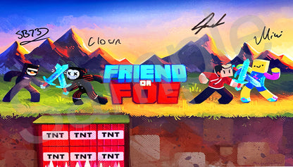 Official Friend or Foe Hand-Signed Poster – SB737 Store