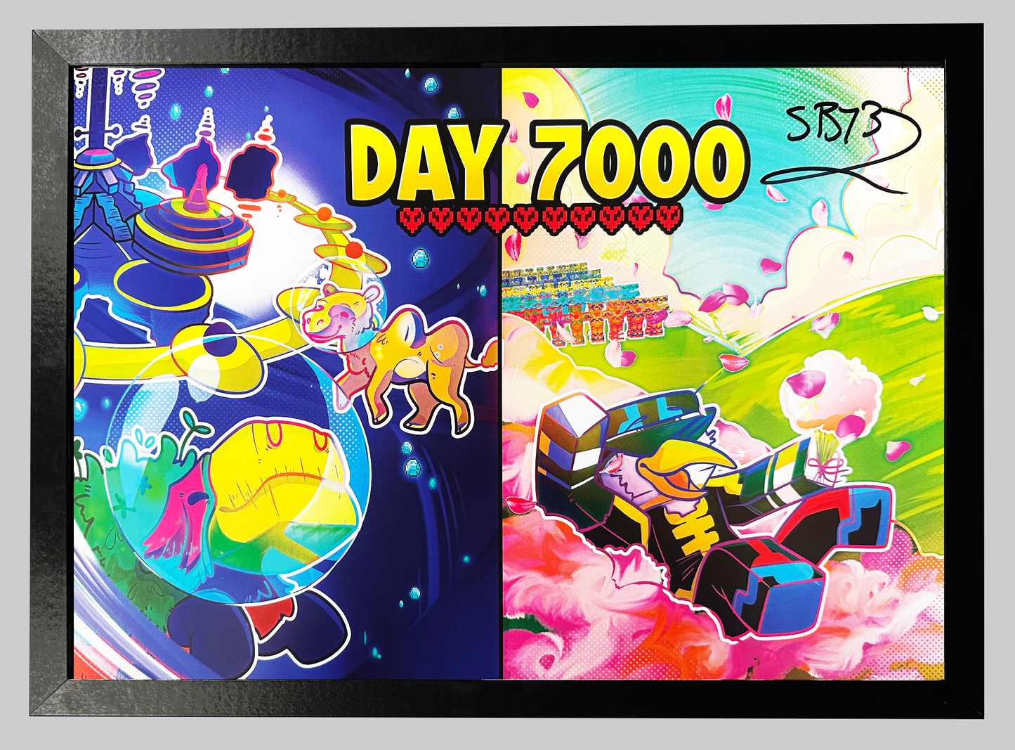Hand-Signed Limited Edition 7000 Days Poster